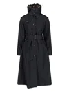 Burberry Technical Coat "car Coat" In Black