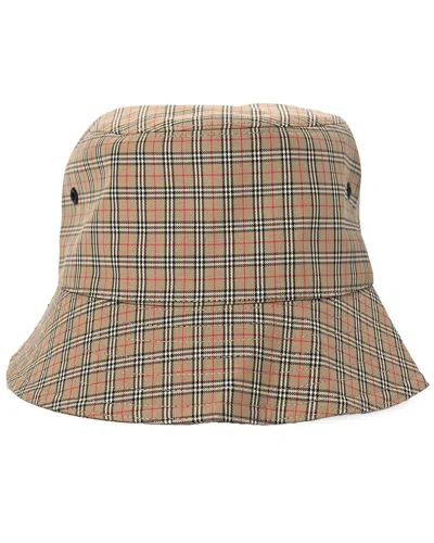 BURBERRY BURBERRY TECHNICAL COTTON CHECK BUCKET HAT (AUTHENTIC PRE-LOVED)