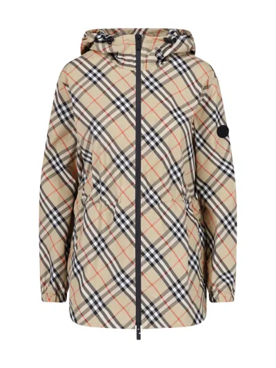 Burberry Technical Jacket "whitstable" In Brown