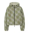 Burberry Technical Reversible Hooded Jacket In Multi