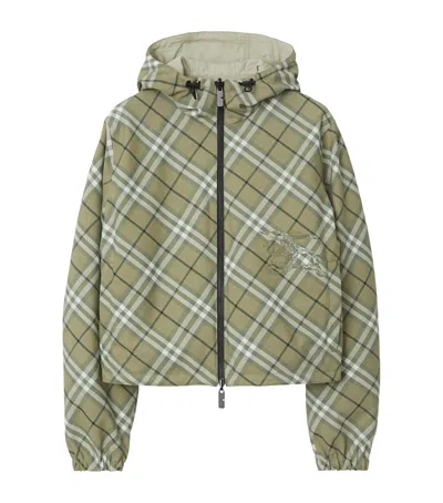 Burberry Technical Reversible Hooded Jacket In Multi