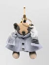 Burberry Teddy Bear Cape Keyring In Gold