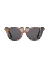 Burberry Teddy Bear-frame Checked Sunglasses In Brown