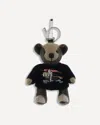 Burberry Thomas Teddy Bear Keyring Charm In Black