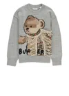 Burberry Kid Boy Knits In Gray
