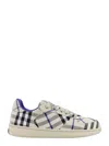Burberry Checkered Print Low-top Sneakers In Beige