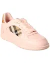 Burberry Terrace Check Canvas & Leather Sneaker