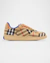 Burberry Women Embroidered Canvas Terrance Sneakers In Sand Ip Check