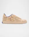 Burberry Light Terrace Sneakers Checkered Pattern In Teacup Ip Check