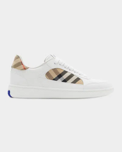 BURBERRY TERRACE CHECK LOW-TOP SNEAKERS