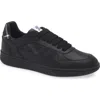 Burberry Leather And Check Terrace Sneakers In Black