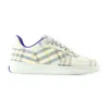 Burberry Women's Terrace Check Sneakers | Size It 35 | 8105188 Color C1788 In White