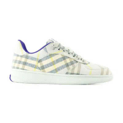 Burberry Terrace Check Sneakers In Multicolor