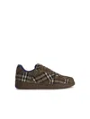 Burberry Checked Terrace Lace-up Sneakers In Brush Ip Check