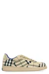 Burberry Checkered Print Low-top Sneakers In Beige