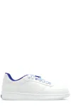 Burberry Terrace Leather Sneakers In White
