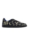 Burberry Terrace Black Polyester Blend Sneakers In Multi