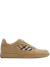 Burberry Terrence Checkered Pattern Low-top Sneakers In Brown