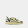 Burberry Beige Check Terrace Sneakers