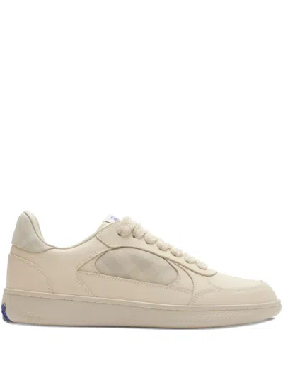 Burberry Terrace Sneakers Mit Kariertem Einsatz In Multi