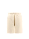BURBERRY TERRY FABRIC BERMUDA SHORTS WITH EKD EMBROIDERY