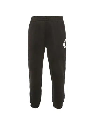 Pre-owned Burberry Terry-logo Track Pants In Black