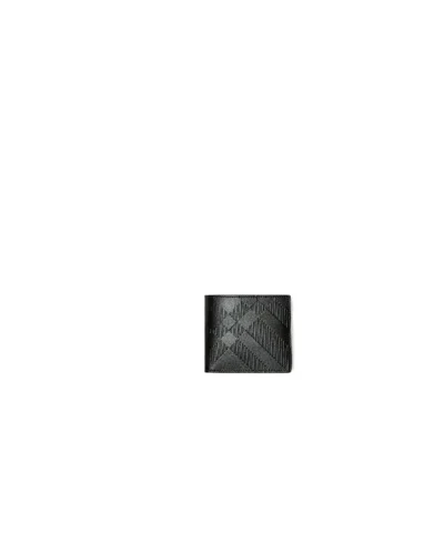 Burberry Textured-finish Leather Wallet In Black