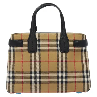 Pre-owned Burberry The Banner Beige Canvas Tote Bag ()