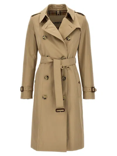 Burberry 'the Chelsea' Trench Coat In Sand