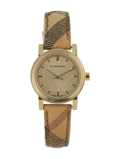Pre-owned Burberry The City Haymarket Watch, 26mm In Multi