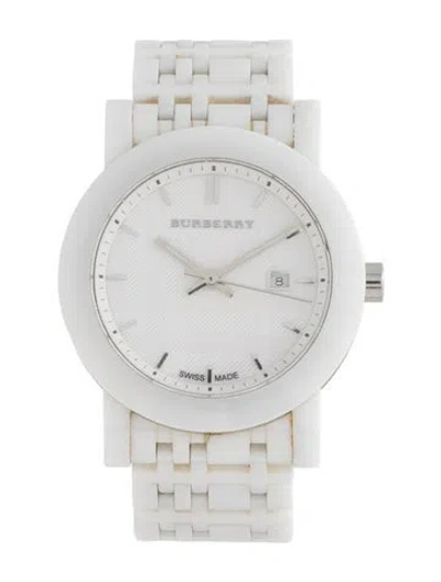 Pre-owned Burberry The City Watch, 34mm In Multicolor