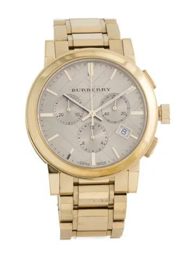 Pre-owned Burberry The City Watch, 38mm In Multicolor