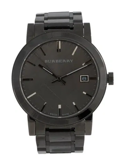 Pre-owned Burberry The City Watch, 39mm In Multicolor