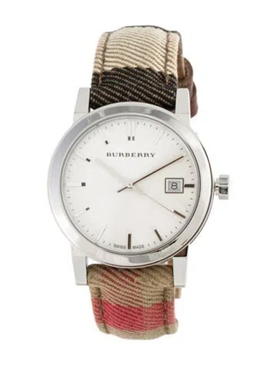 Pre-owned Burberry The City Watch In Multi