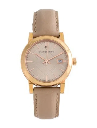 Pre-owned Burberry The City Watch In Multi