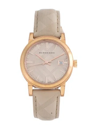 Pre-owned Burberry The City Watch In Multicolor