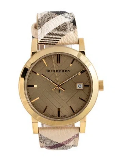 Pre-owned Burberry The City Watch In Multicolor