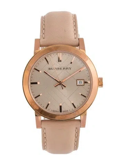 Pre-owned Burberry The City Watch In Multicolor