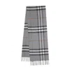 Burberry Classic Checked Scarf In Gray