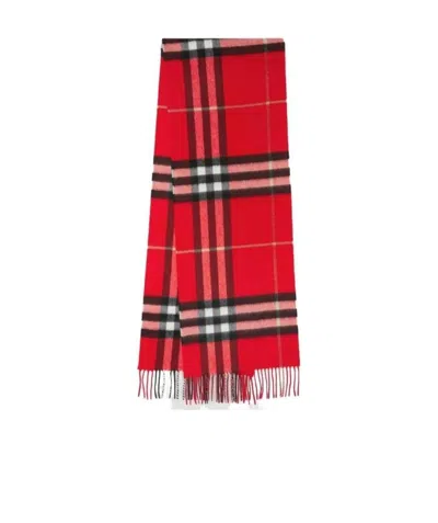 BURBERRY BURBERRY THE CLASSIC CHECKED FRINGED SCARF