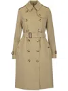 Burberry Beige Cotton Heritage Waterloo Trench Coat