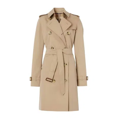 Burberry The Kensington Mid-length Trench Coat In Brown
