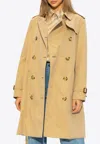 Burberry The Kensington Trench Coat In Beige