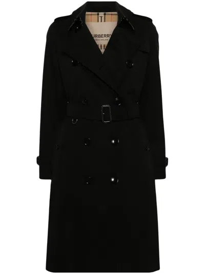 Burberry The Kensington Trench Coat In Schwarz