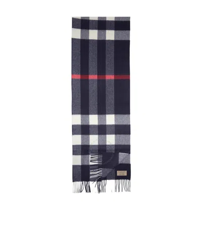 Burberry The Large Classic Cashmere Scarf In Check In Black