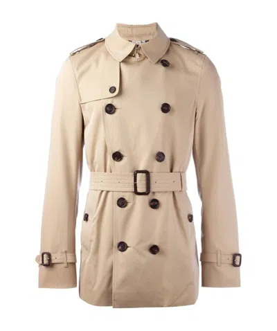 Burberry The Sandringham - Short Trench Coat In Nude