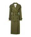 Burberry Thin Gabadian Trench Windbreaker In Green