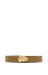 Burberry Thin Leather B Shield End Belt