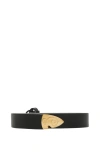 Burberry Thin Leather B Shield End Belt