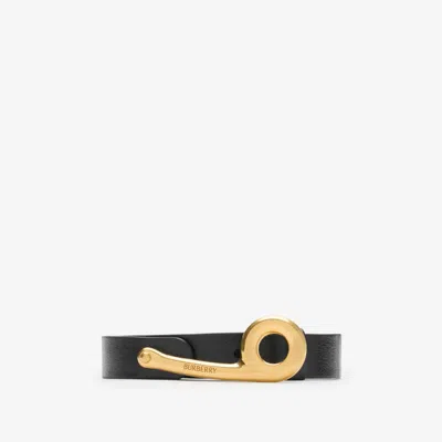 BURBERRY BURBERRY THIN LEATHER BRIDLE BELT